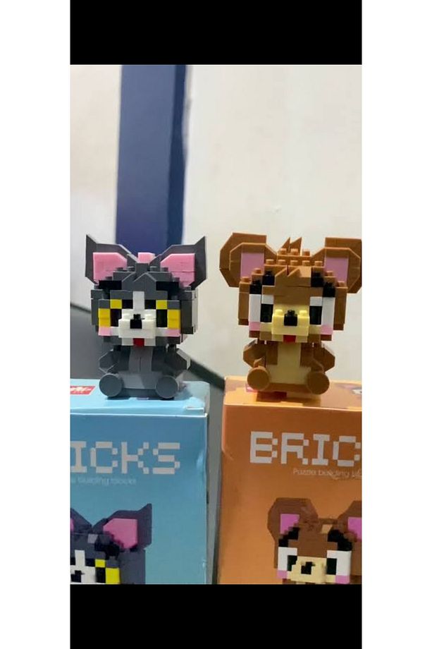 Tom Ve Jerry 2'li Set Yapboz Blok Yapı Taşı Figür - 2