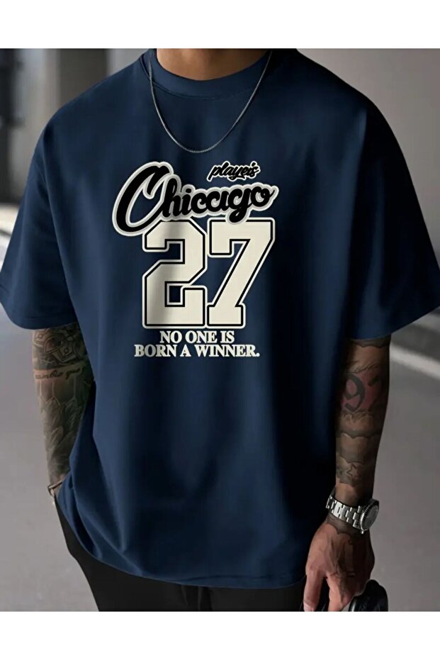 Tricou basic cu text Chiccigo - 1