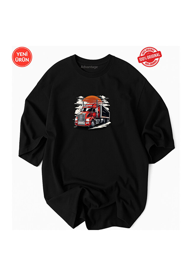 Attractive Truck Printed T-Shirt 100% Cotton Premium Tee