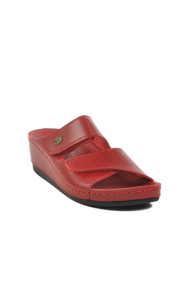 Red Women's Slippers Bento 15.009 Z