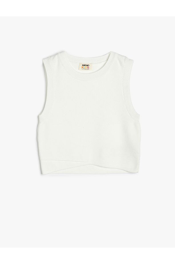 Kolsuz Triko Basic Crop Atlet - 1