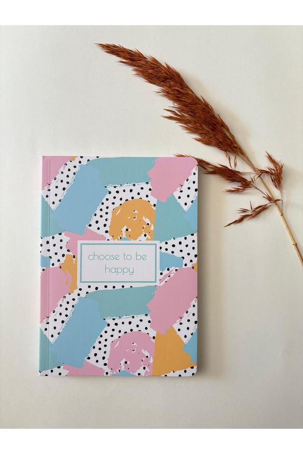 Atakids Lizy Cardboard Cover Colored Page Lined Notebook – 128 Pages / 21X15 cm