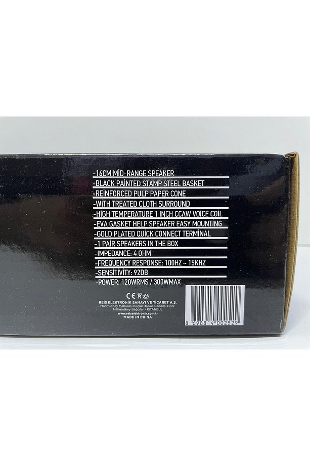 MS-M68FX 16 CM MİDRANGE 300 WATT MAXİMUM POWER 120 WATT RMS POWER ÇİFT FİYATIDIR - 4
