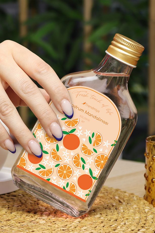 Frenc Press Termos & Kravat & Paspartu Çerçeve & Siyah Kupa & 200ml Trendmiya Kolonya Hediye Seti - 4
