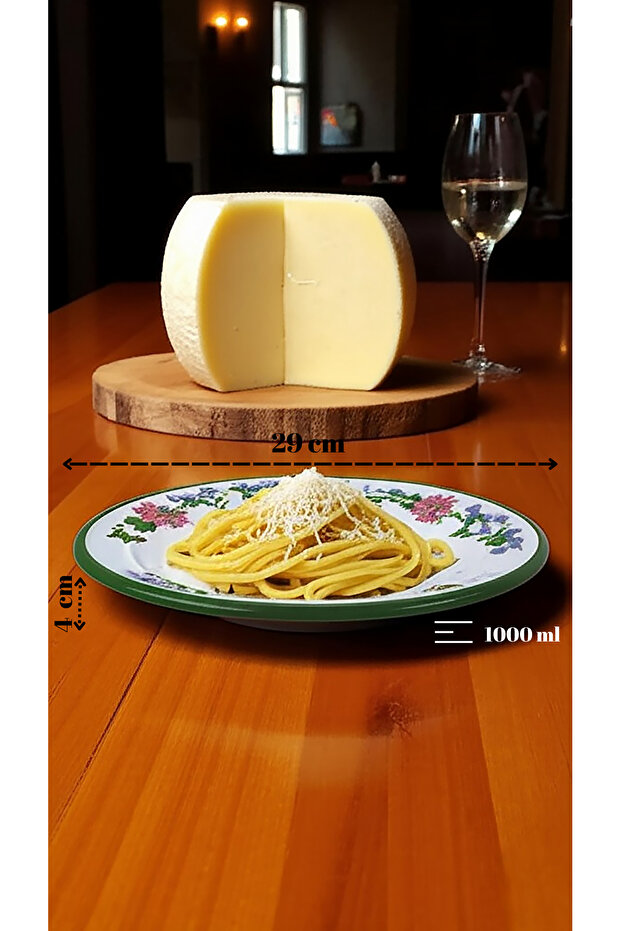 29 No Emaye Makarna Tabağı Tabak Servis Yemek Kamp Piknik.çeyiz Çukur Tabak - 8