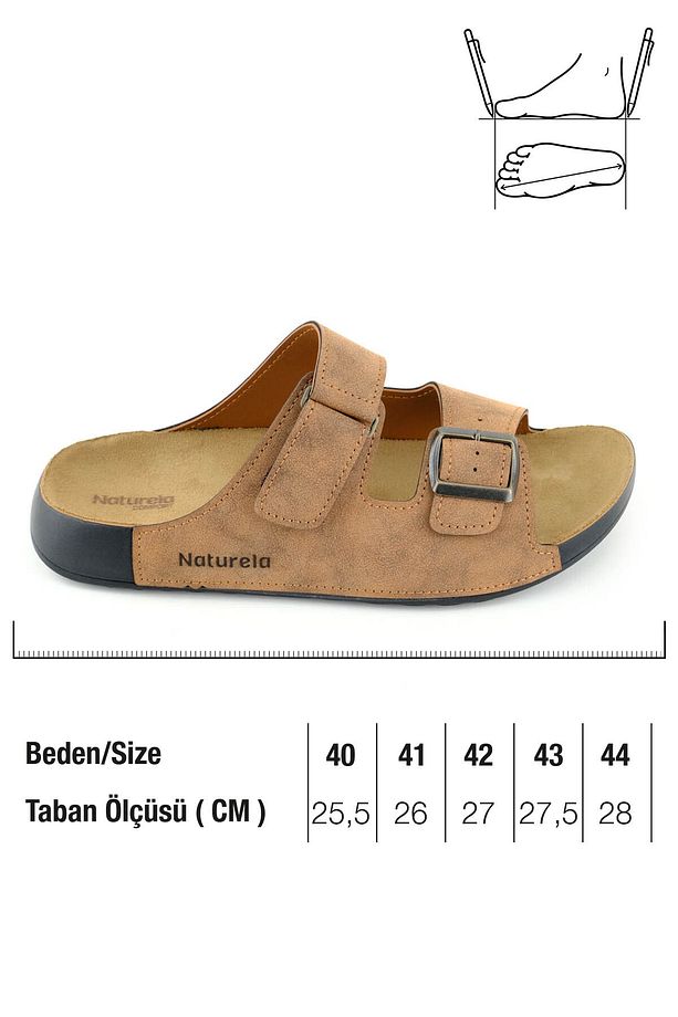 Naturela Comfort Erkek Yazlık Rahat Taban Suni Deri Tek Cırt Cırtlı Tek Tokalı Ayarlanabilir G - 2