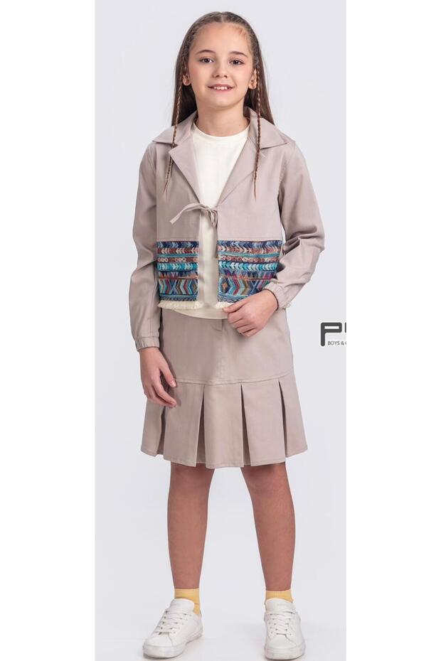 Girl's 3-Piece Skirt Suit