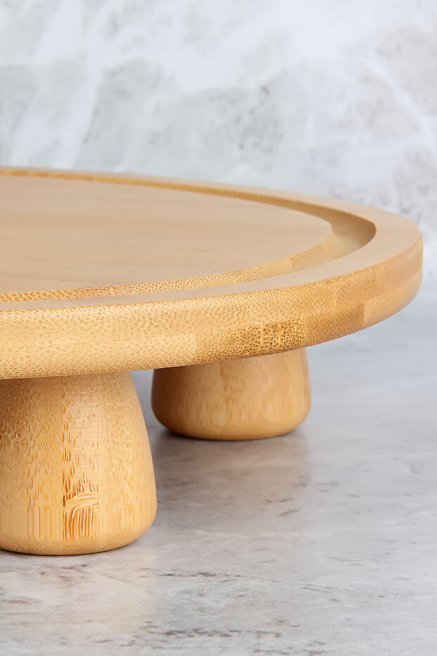 BAMBU OVAL SUNUMLUK AYAKLI - 2