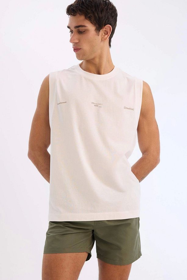 E4736 Haki Regular Fit File Astarlı Diz Üstü Deniz Şortu - 5