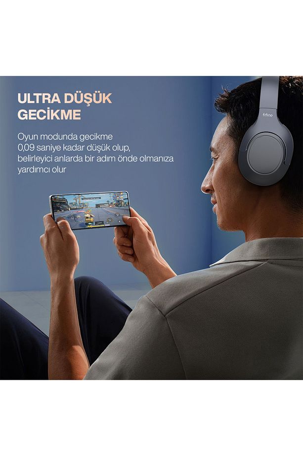 X3 Kablosuz ANC Kulak Üstü Bluetooth Kulaklık - 7