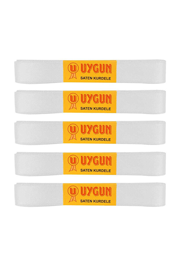 Satin Ribbon 20 mm 10 Mt White 5 Li̇ Package