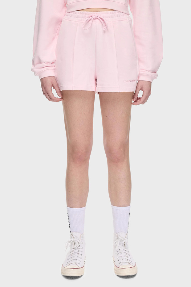 % 100 Pamuk Regular Fit Yüksek Bel Çimalı Short SHORT LBNOOSESSFUSO - 1
