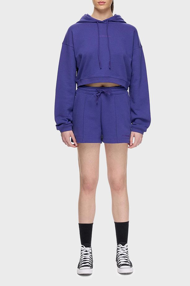% 100 Pamuk Regular Fit Yüksek Bel Çimalı Short SHORT LBNOOSESSFUSO - 3