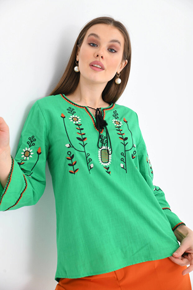 بلوزة صيفية منسوجة - 5