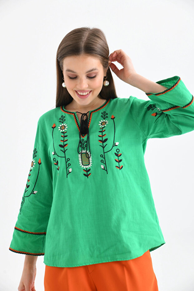 بلوزة صيفية منسوجة - 7