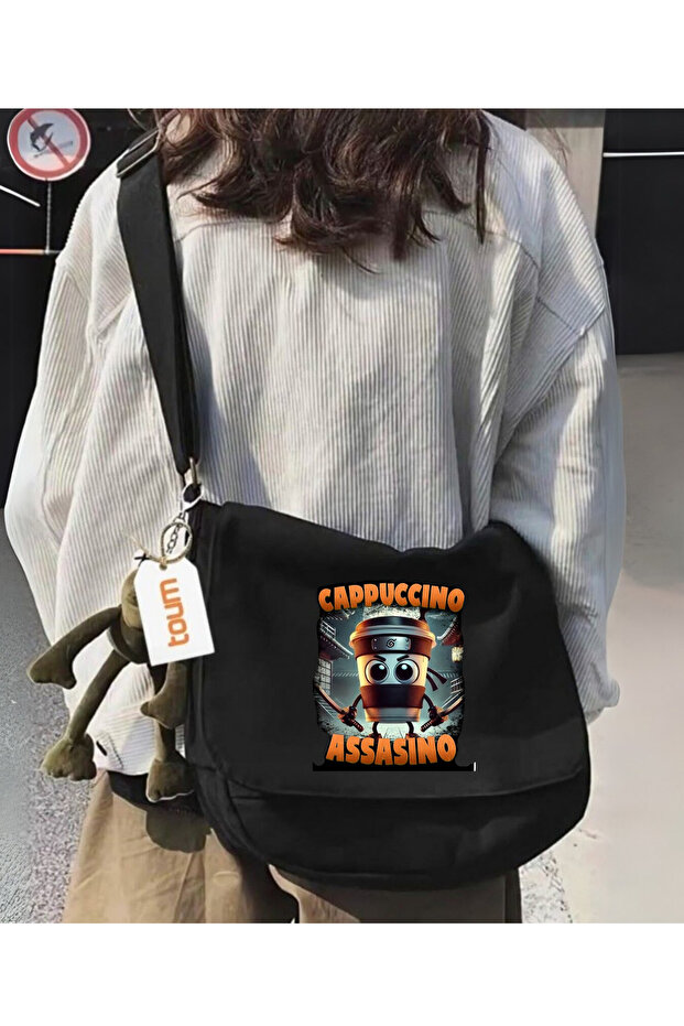 Dompuleri Fashion Cappuccino Assassino Printed Unisex Messenger Bag