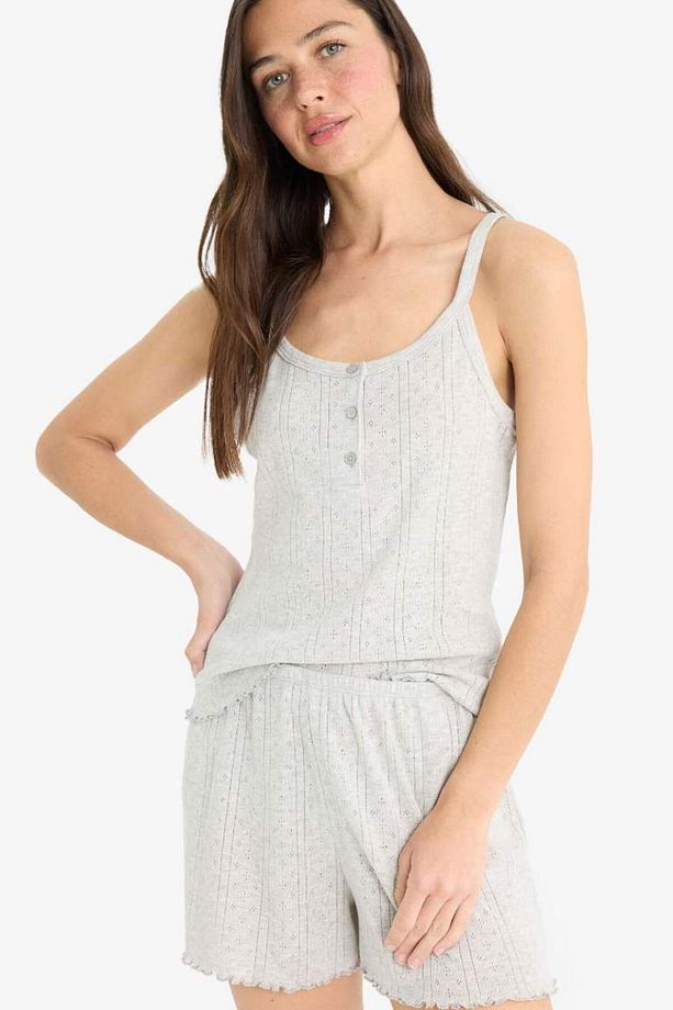 Pijama Takımı Askılı Üst Esnek Belli Şort-fall In Love E9830ax25sm - 4