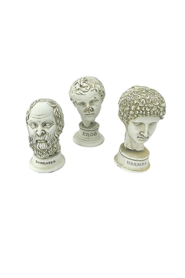 EROS HRMS SOCRATES 3LÜ POLYESTER HEYKEL SET - 1