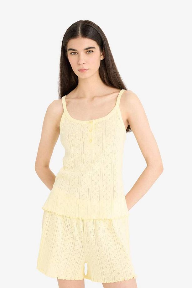 Pijama Takımı Askılı Üst Esnek Belli Şort-fall In Love E9830ax25sm - 4