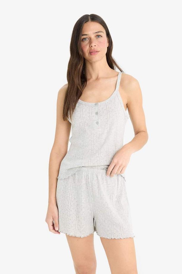 Pijama Takımı Askılı Üst Esnek Belli Şort-fall In Love E9830ax25sm - 3