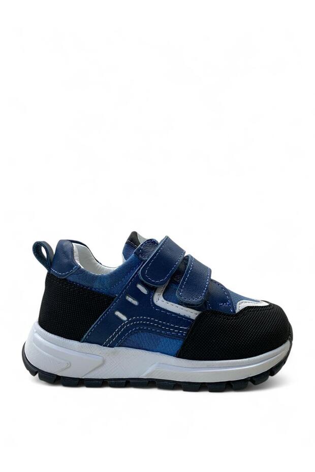Orthopedic 100% Genuine Leather Baby Boy Blue Sneaker