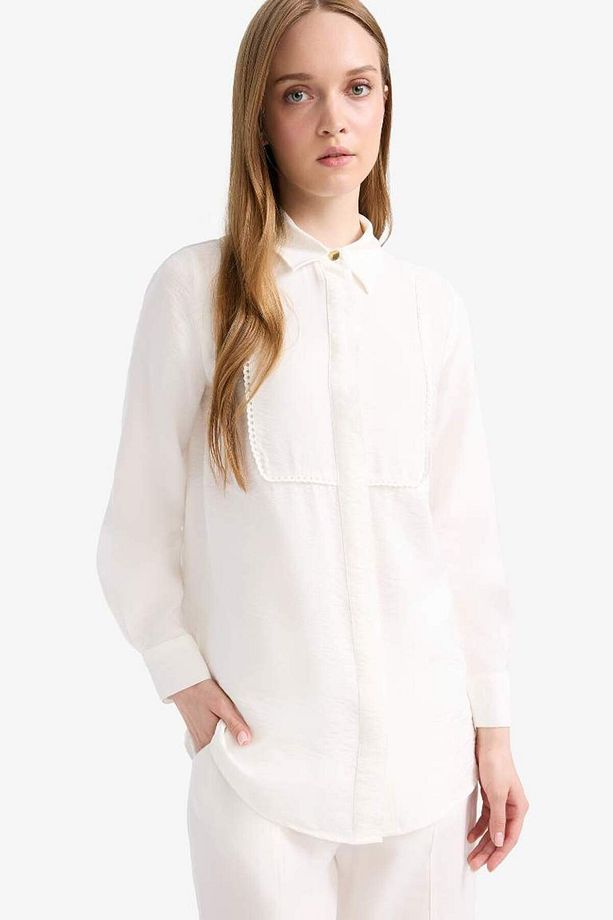 Regular Fit Uzun Kollu Tesettür Gömlek Tunik D1345ax25sm - 3