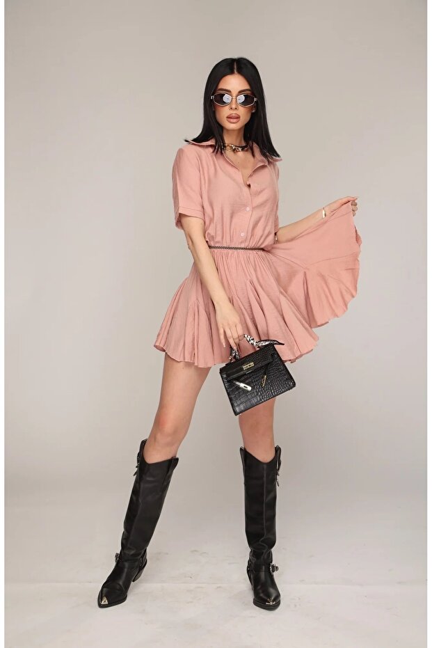 Rochie roz Amelia - 1