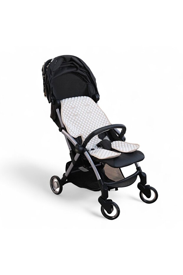 Little Dedi Iceberg 4D Fabric Baby Stroller Cushion Beige Oeko-Tex 100 Certified