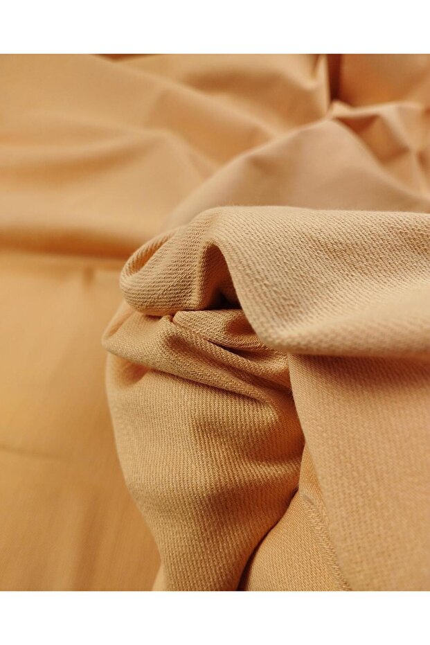 Woven in Pastel Sweet Color between Salmon Melon 96% Cotton 4% Elastane (Width 140 cm X Length 240 cm)