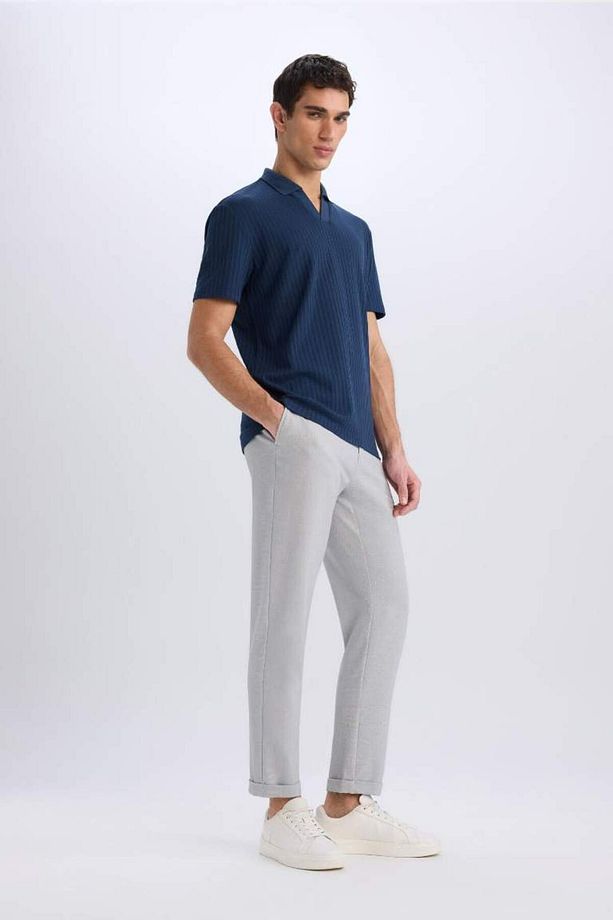 Jogger Fermuarlı Paça Yazlık Kumaş Pantolon E4779ax25sm - 4