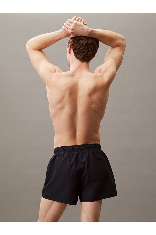 Short Drawstring Swim Shorts - CK Monogram - Deniz Şortu - 2