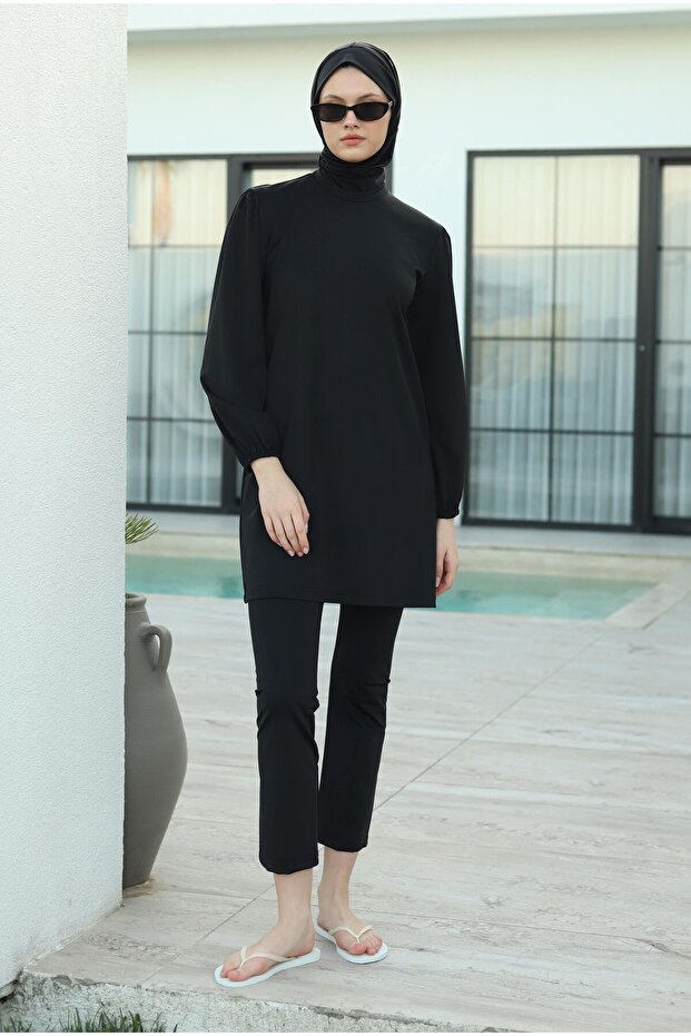 Likralı Basic Yüzme Takımı - 4