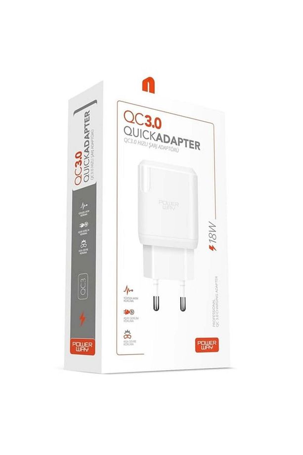 18W QC3.0 Honor Magic7 Lite İle İle Uyumlu Hızlı Şarj Adaptörü QC3 - 2