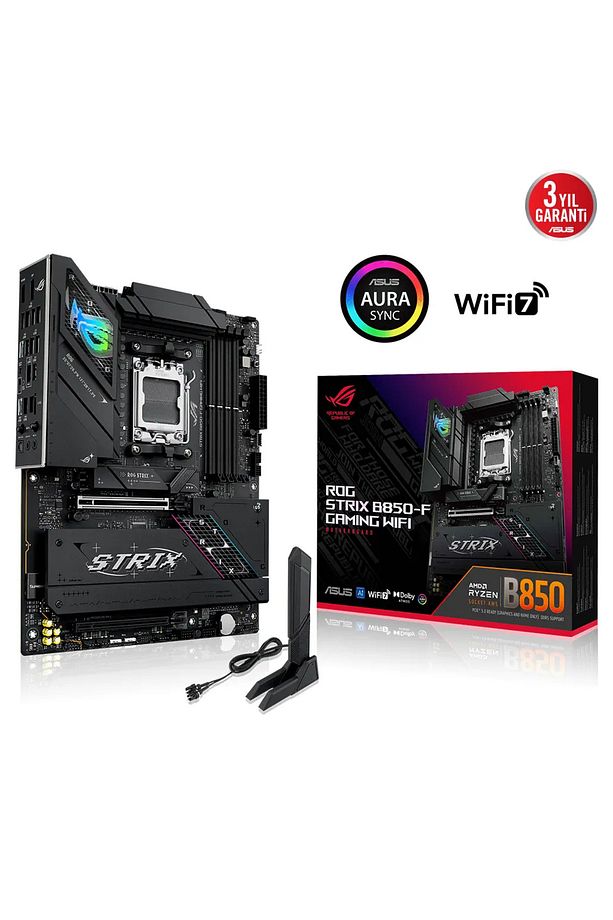ROG STRIX B850-F GAMING WIFI, 4xDDR5, 4x M2, HDMI, DP, 2xType-C, Wi-Fi 7, Bluetooth v5.4, AM5 S - 2