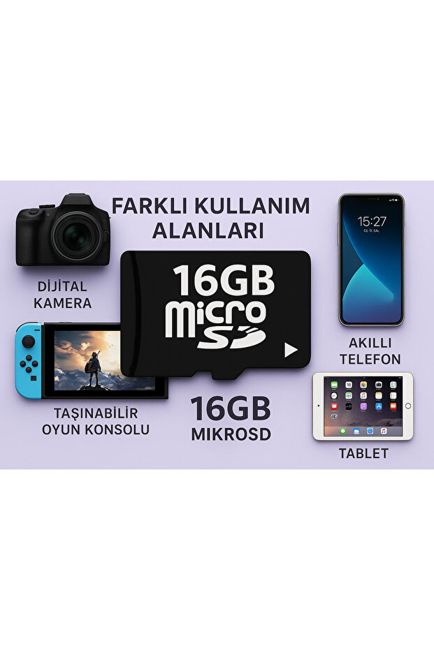 بطاقة مايكرو اس دي 16 جيجا (بطاقة ذاكرة) - 2