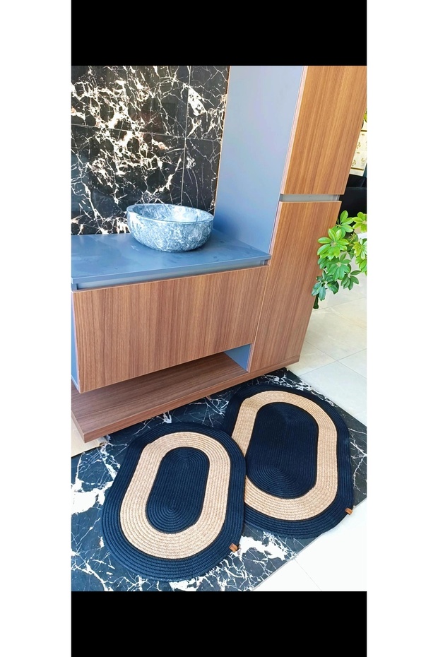 سجادة حمام 2 قطعة - 3