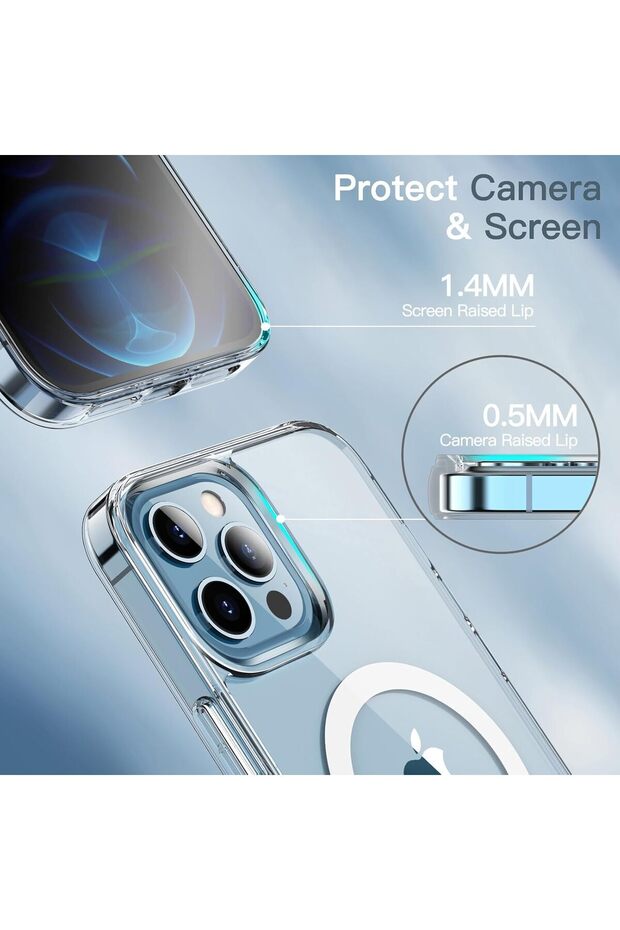 Magnetic Case for iPhone 14 MAX (PLUS)6.7" – MagSafe, Shockproof Bumper , Clear Anti-Scratch Case - 11