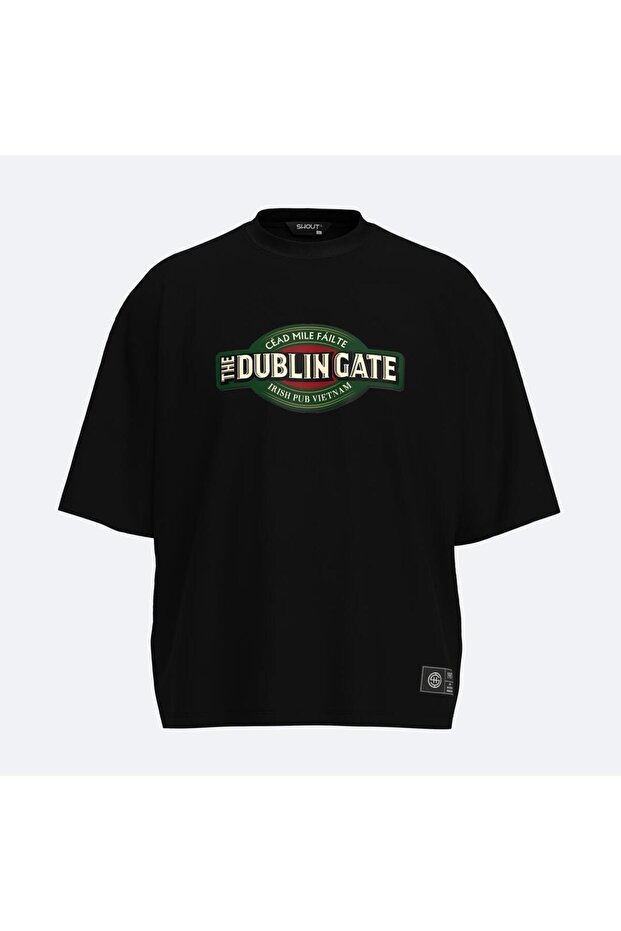 تيشيرت The Dublin Gate للجنسين، قصة مربعة واسعة / فضفاضة (أوفرسايز)