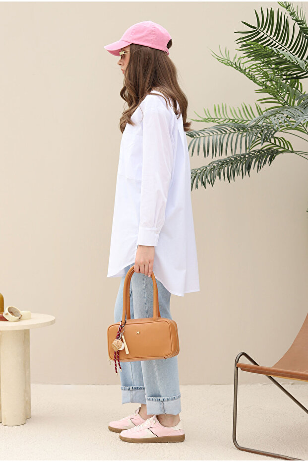 Uzun Saplı Çanta Açık Taba - 4