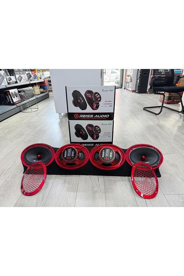 RS-M69Y ÜNİVERSAL DİK CADDE TİPİ PANDİZOTLU TANESİ 250W-100W RMS OVAL 2TK OTO MİDRANGE HOPARLÖR - 2