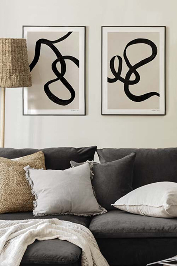 طقم طاولة MDF بإطار خشبي مكون من قطعتين مقاس 20 × 30 سم - موديل 17