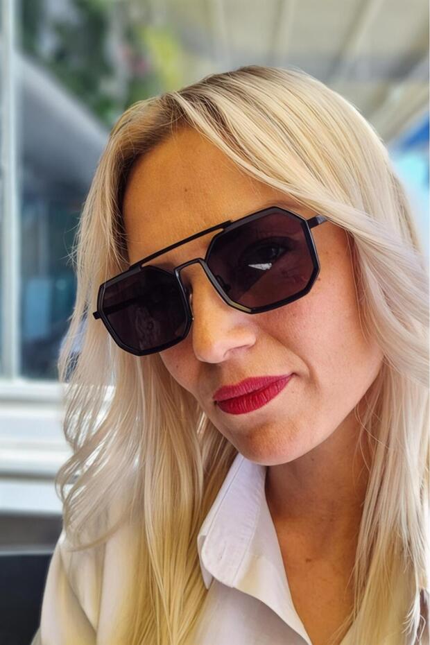 Unisex Simon Geometric Vintage Punk Model Sunglasses