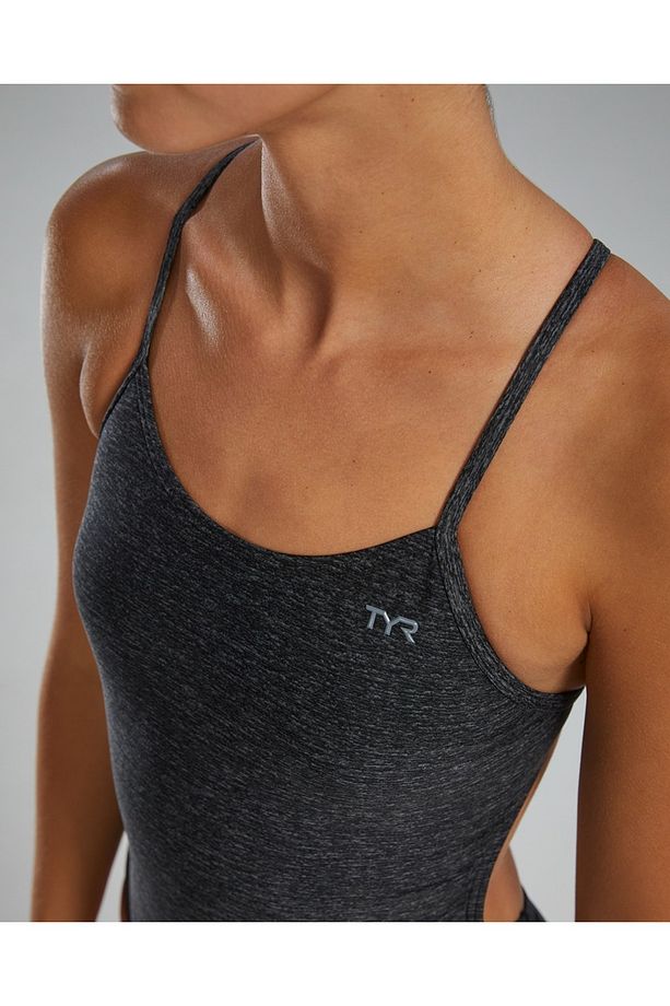 Durafast Elite® CF Kız Çocuk Mayosu - Lapped (Siyah) - 5