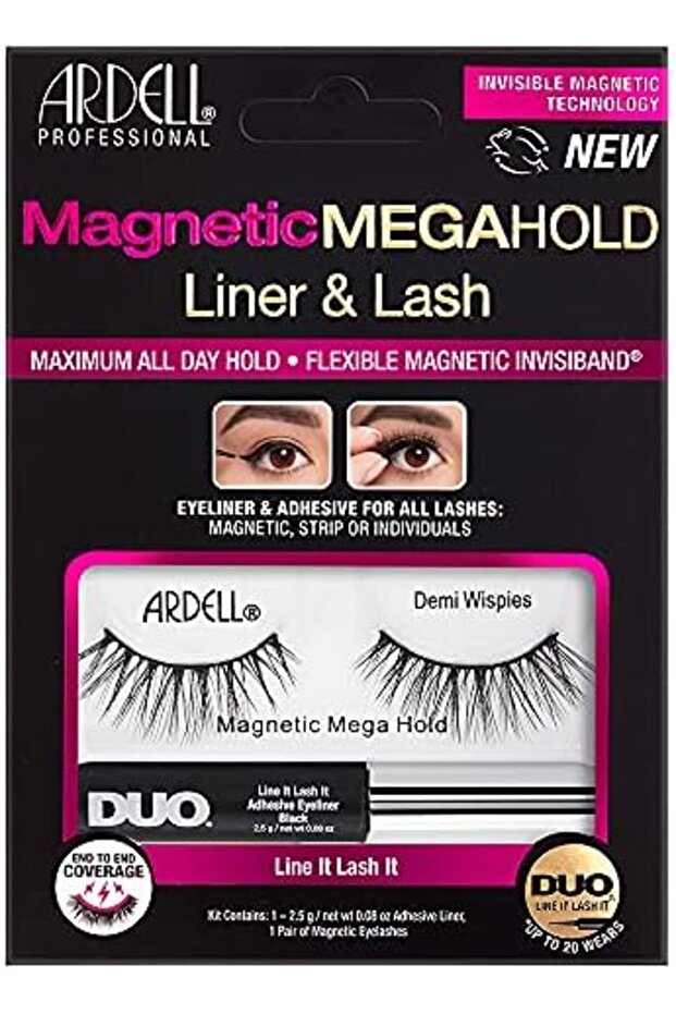 Magnetic MegaHold Liquid Liner & Lash Demi Wispies