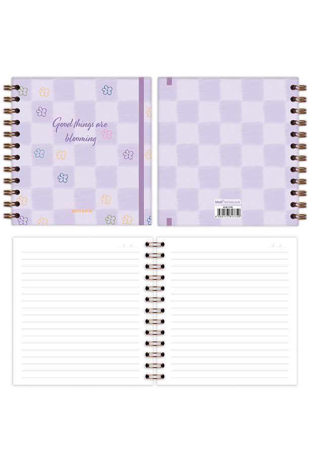 15x15 cm Kare 2'li Set Spiralli Süresiz Planlayıcı Ajanda ve Defter - 8