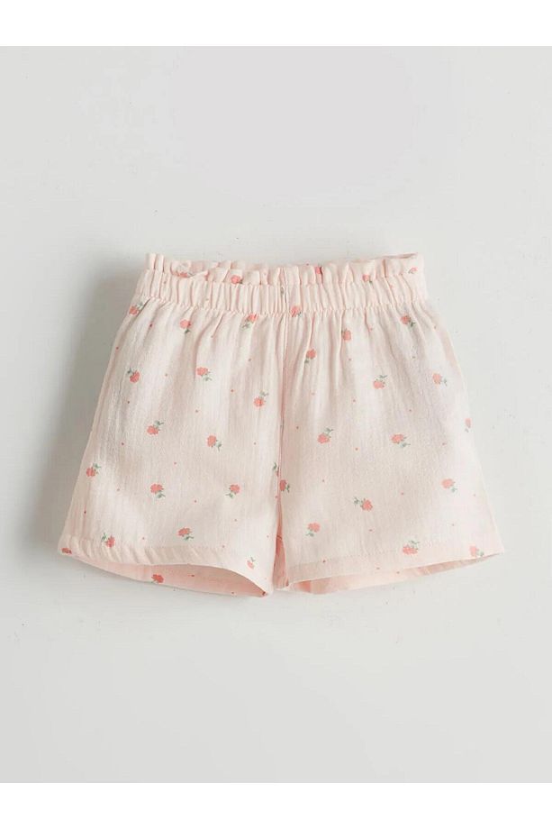 LCW baby Çiçekli Çıtçıtlı Body ve Şort 2'li (S5) - 4