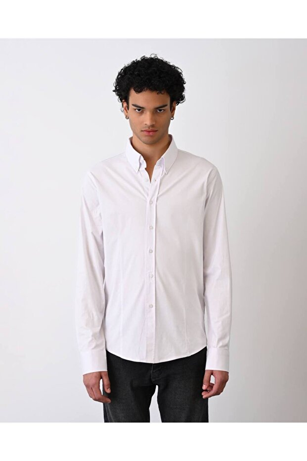 Solid Color Shirt - 1