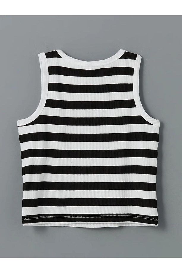 LCW Kids Bisiklet Yaka Kız Çocuk Crop Atlet (S5) - 2