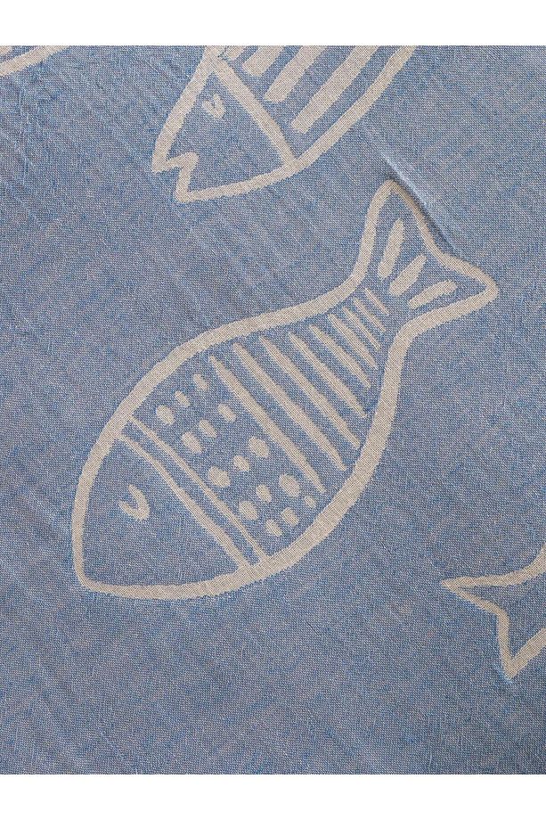 LCW HOME Balık Baskılı Çift Kişilik Yatak Örtüsü 200x220 cm (S5) - 3