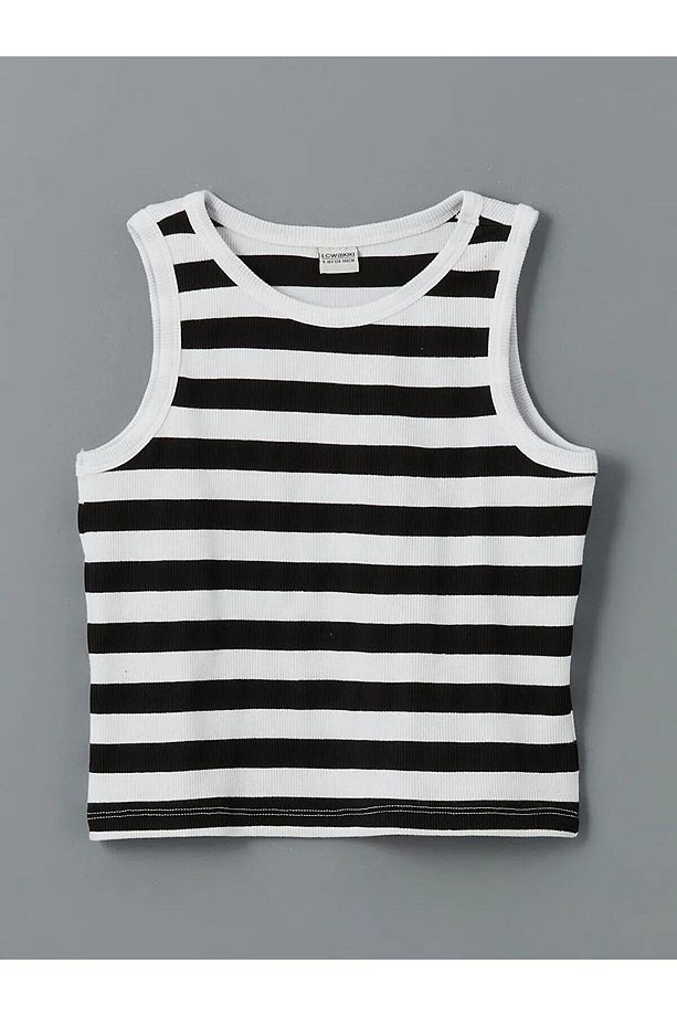LCW Kids Bisiklet Yaka Kız Çocuk Crop Atlet (S5) - 1